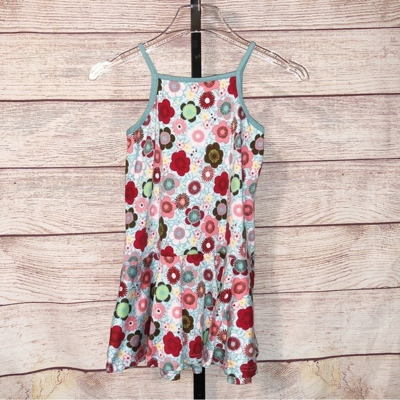 Hanna Andersson Multicolor Floral Tank Dress Size 130 (US 8) - Picture 3 of 9